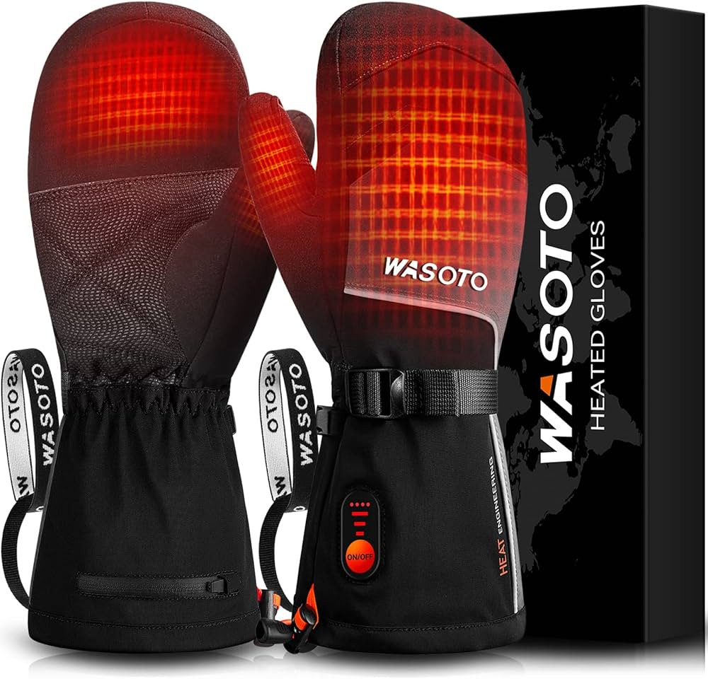 Heated Mittens Gloves for Women Men 7.4V 22.2WH Electric Rechargeable Waterproof Ski Gloves for W... | Amazon (US)