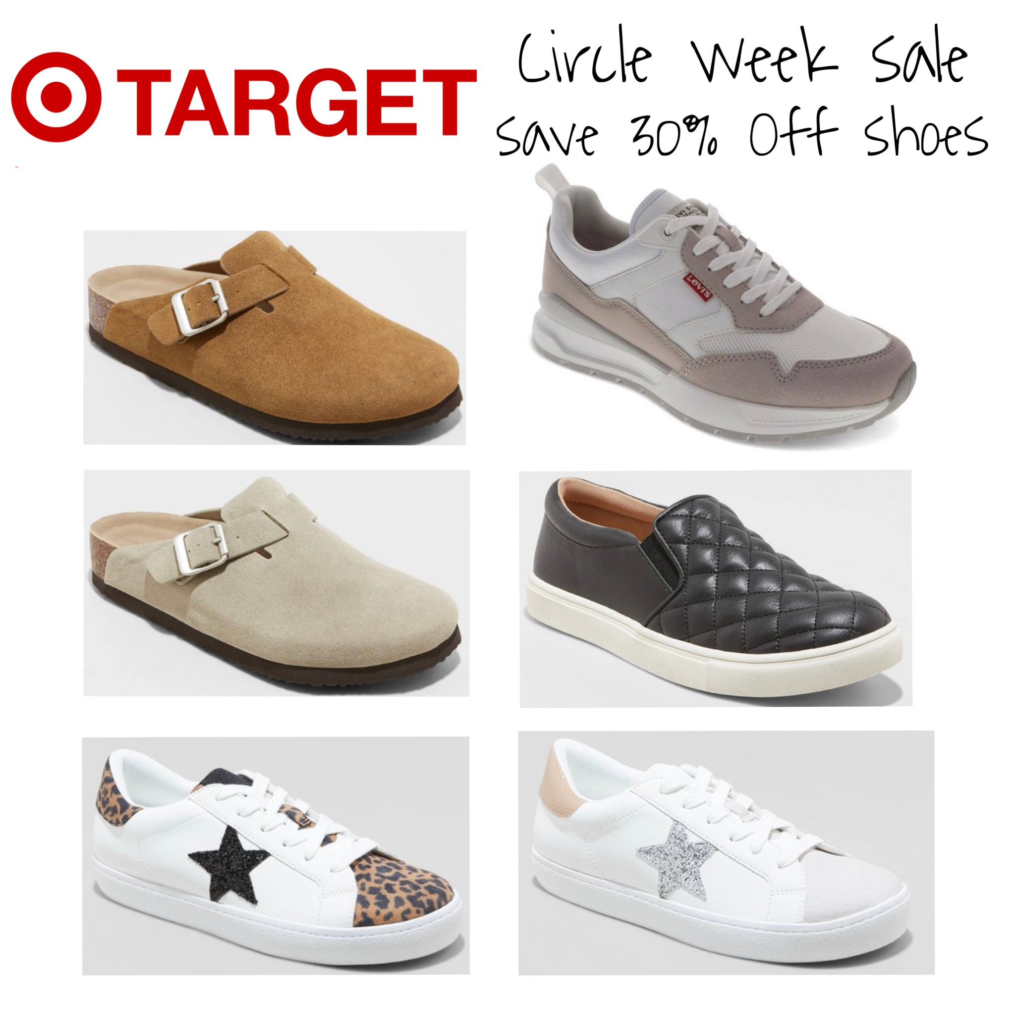 Target Circle Week Sale! Here are some shoes you don’t want to miss! Save 30% OFF Women’s shoes! Only 2 days left!

#LTKHolidaySale #LTKGiftGuide #LTKshoecrush