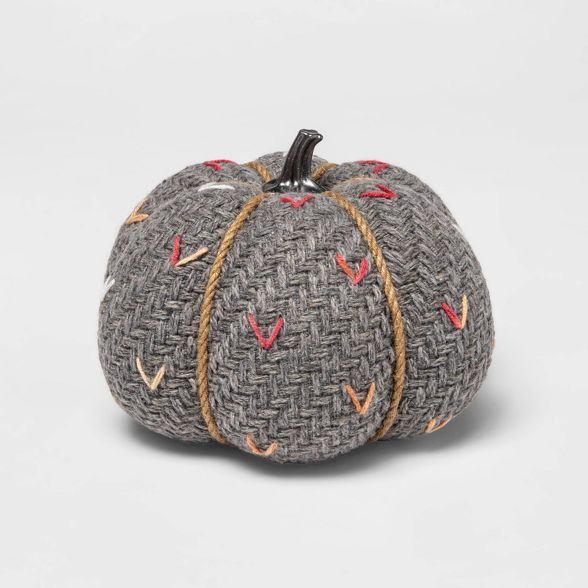 Medium Tweed with Stitch Fabric Harvest Pumpkin - Spritz™ | Target