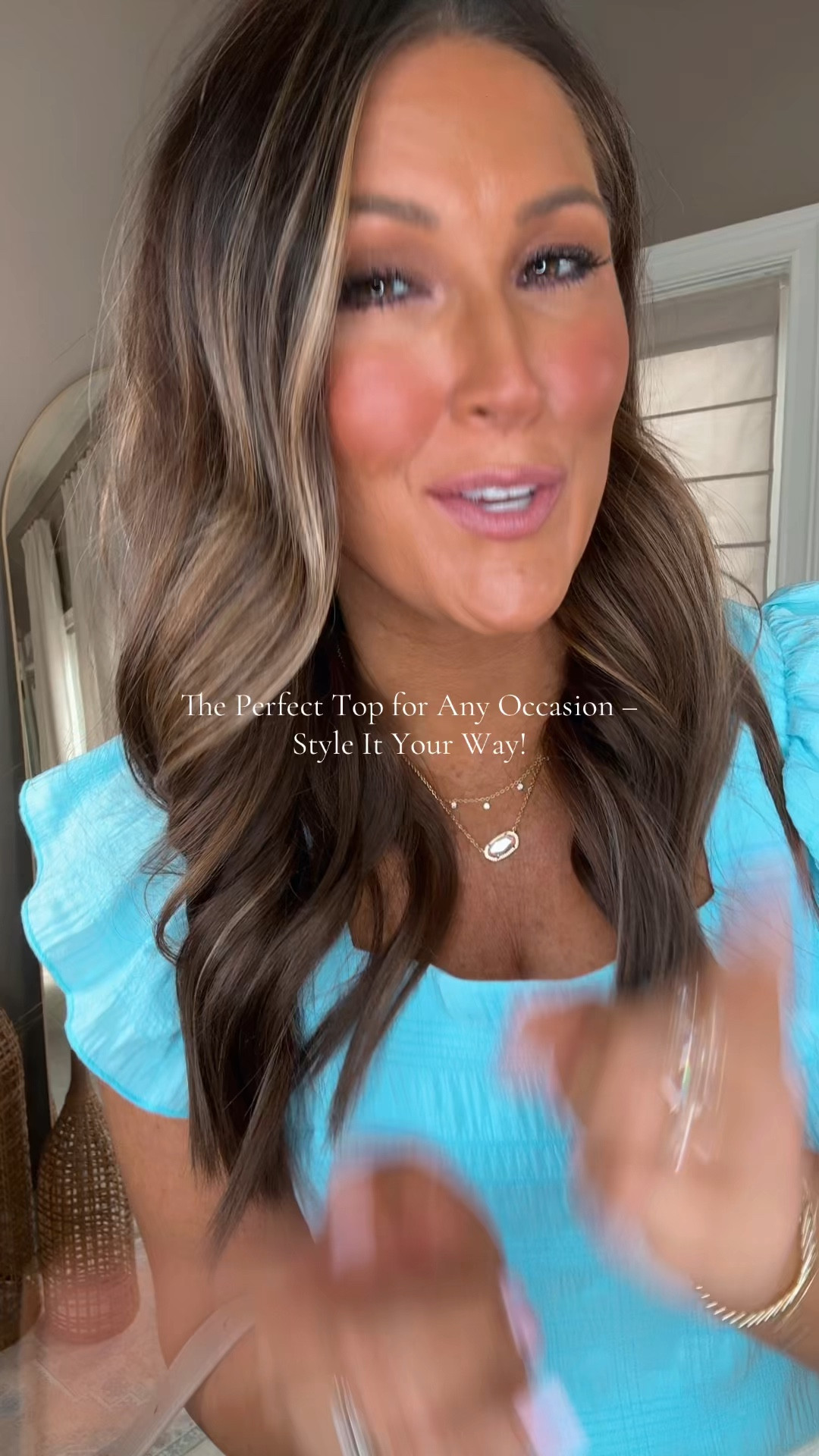 Tired of searching for a versatile top that can pair effortlessly with everything in your closet? This light blue ruffle-sleeve top is here to solve your fashion struggles! From casual jeans to chic skirts, it’s the go-to piece for creating endless outfit combos. Made from breathable fabric, it keeps you comfy and stylish all day. Whether you’re heading to brunch, running errands, or dressing up for date night, this top has you covered.

✨ Why You’ll Love It:
	•	Pairs with jeans, shorts, skirts & more
	•	Lightweight and comfy for all-day wear
	•	Trendy ruffle sleeves add the perfect touch

Shop now and elevate your wardrobe!

	•	Versatile tops for women
	•	Ruffle sleeve tops
	•	Casual chic outfits


#WardrobeEssentials #OOTDInspo #RuffleSleeveTop #TikTokStyleFinds #FashionForMoms
#creatorsearchinsights 