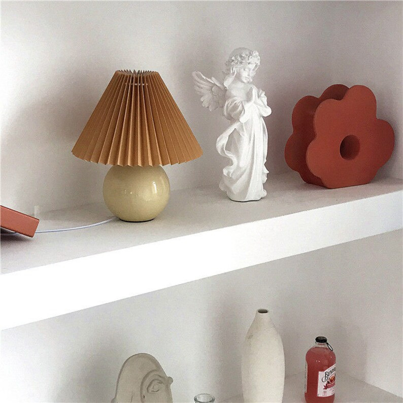 Colorful Pleated Table Lamp - in 16 variations | Etsy (US)