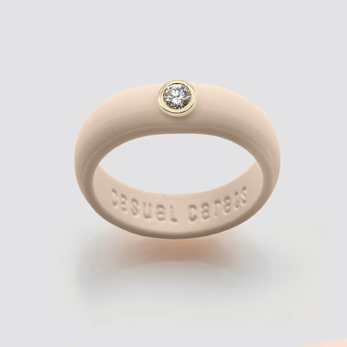 Nude Diamond Silicone Ring | Casual Carats LLC