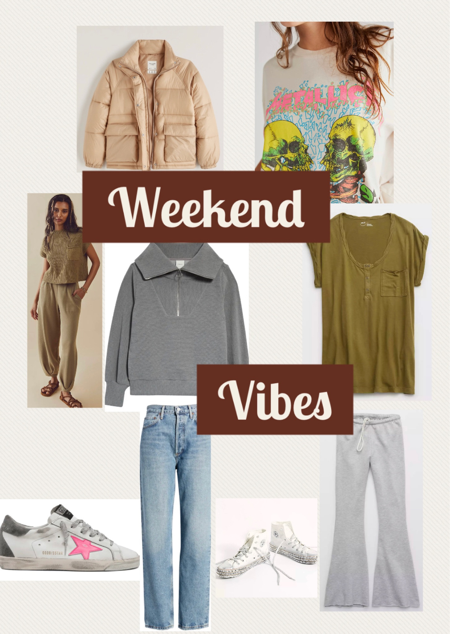 #weekend #weekendvibes #casual #goldengooseoutfit #flare 

#LTKstyletip #LTKsalealert #LTKunder100