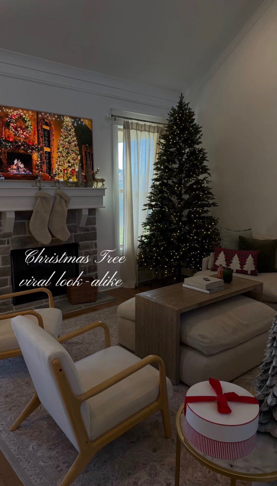 The viral Christmas tree look alike that’s in full stock! We have it in the 9’ version in our living room, and the 7.5’ version in our bedroom 🎄

#LTKHome #LTKHoliday #LTKSeasonal