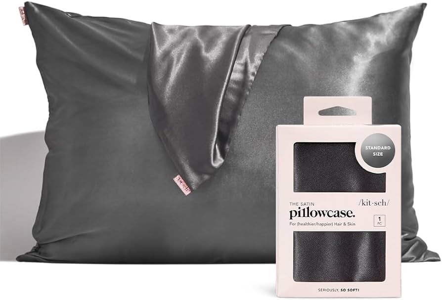Kitsch Satin Pillowcase for Hair & Skin | Softer Than Silk Pillow Cases Cooling Satin Pillowcase ... | Amazon (US)