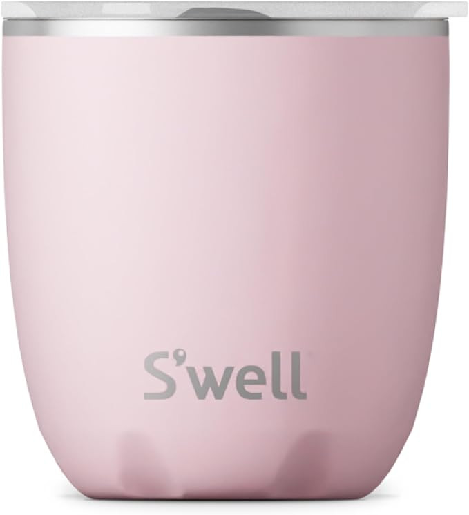 S'well Stainless Steel Tumbler with Slide-Open Lid, 10oz, Pink Topaz, Triple Layered Vacuum Insul... | Amazon (US)
