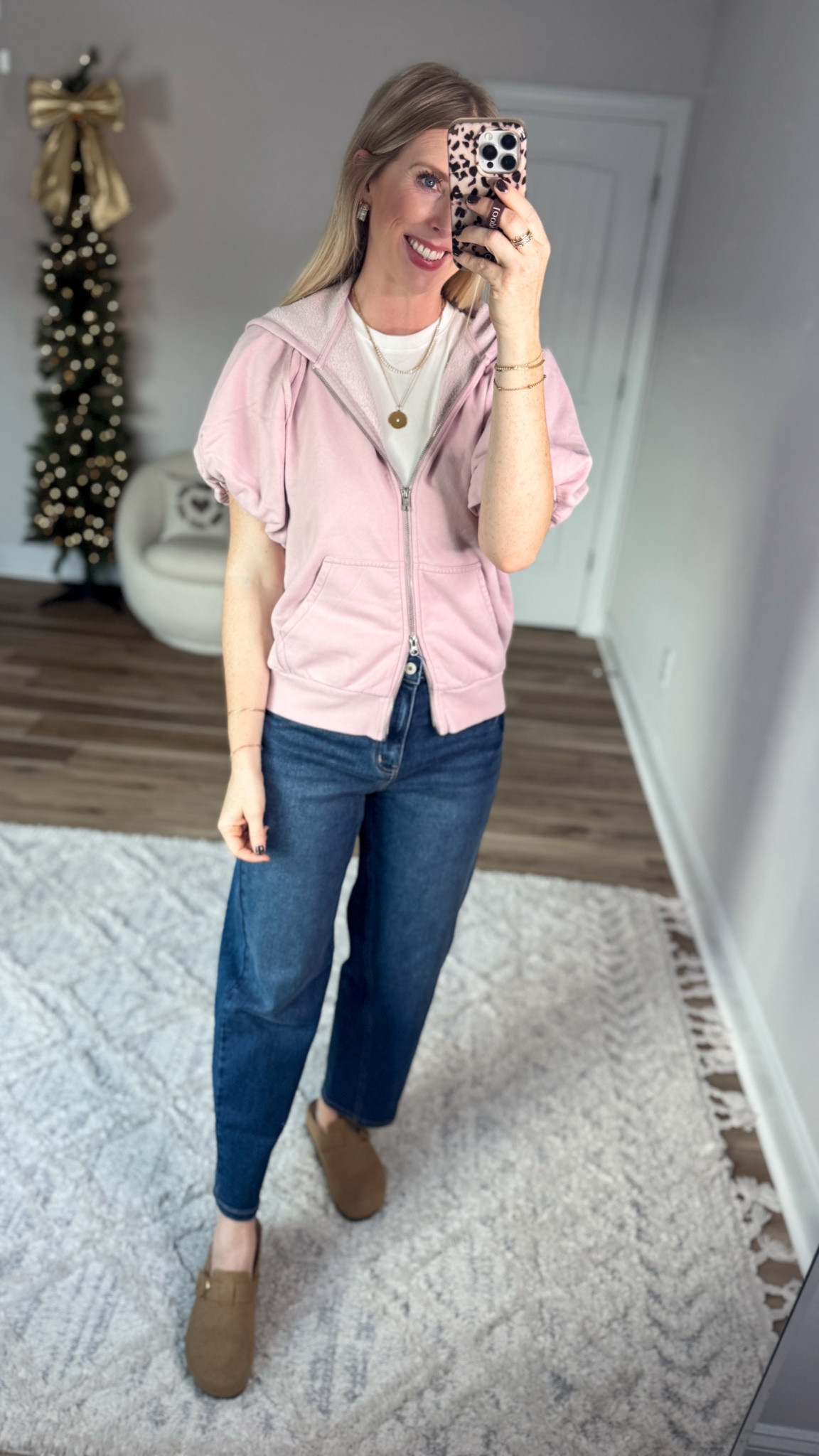 Daily try on, Walmart outfit, Walmart fashion, Walmart try on, pink puff sleeve zip up jacket, maurices barrel jeans 

#LTKSaleAlert #LTKFindsUnder50 #LTKStyleTip