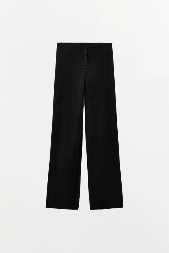 KNIT TROUSERS WITH BUTTONS | Zara UK