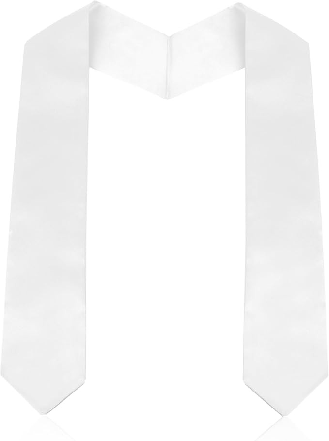 40" Unisex Preschool Kindergarten Plain Graduation Stole Graduation Sash | Amazon (US)