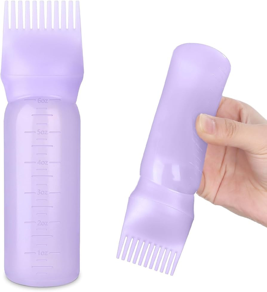 Root Comb Applicator Bottle Oil Applicator for Hair Dye Hair Oiling Bottle with Graduated Scale, ... | Amazon (US)