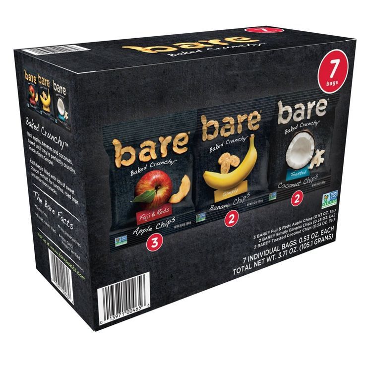 Bare Apple Banana Coconut Chips Varity Pack - 7ct | Target