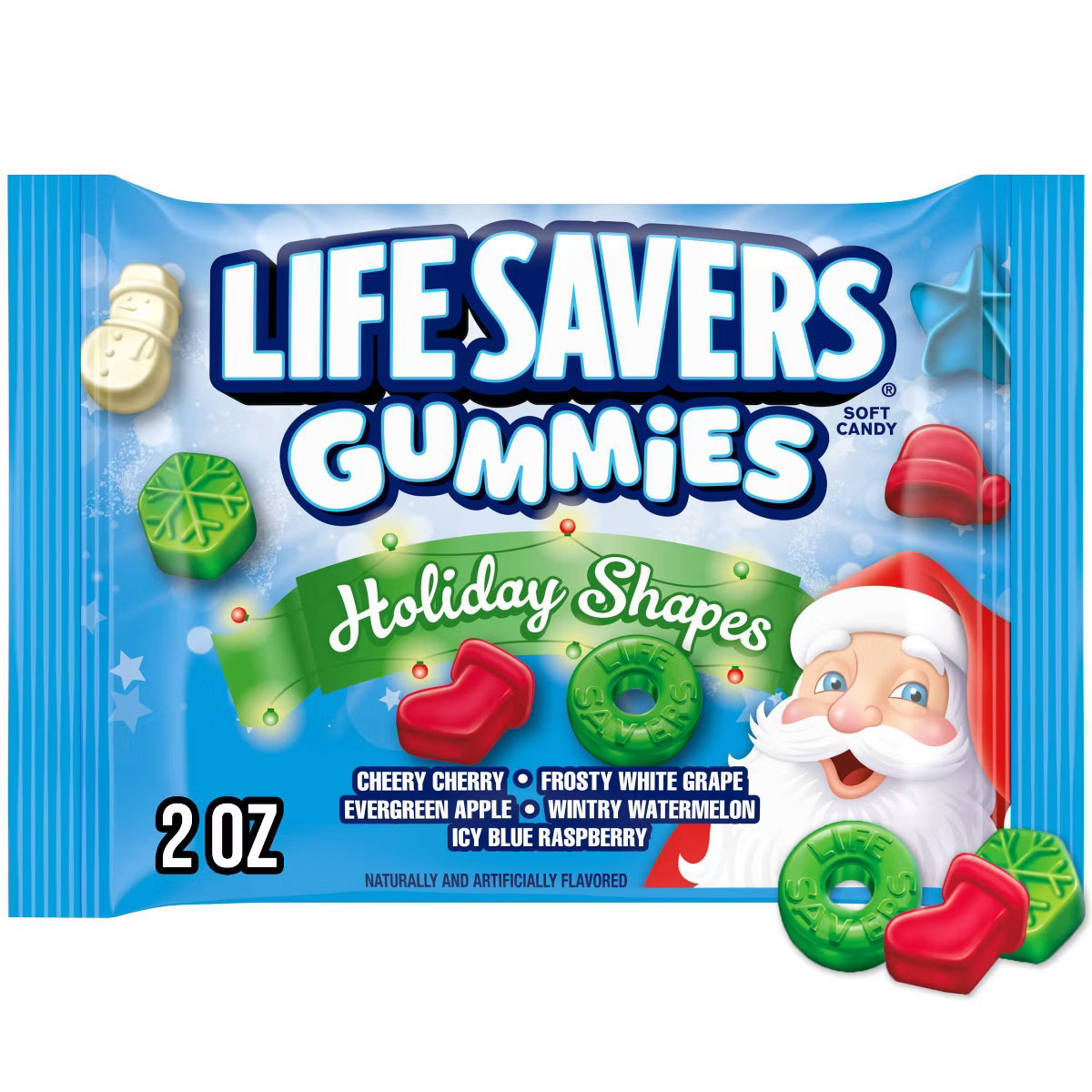 Life Savers Gummies Holiday Shape Christmas Candies Stocking Stuffers - 2oz | Target