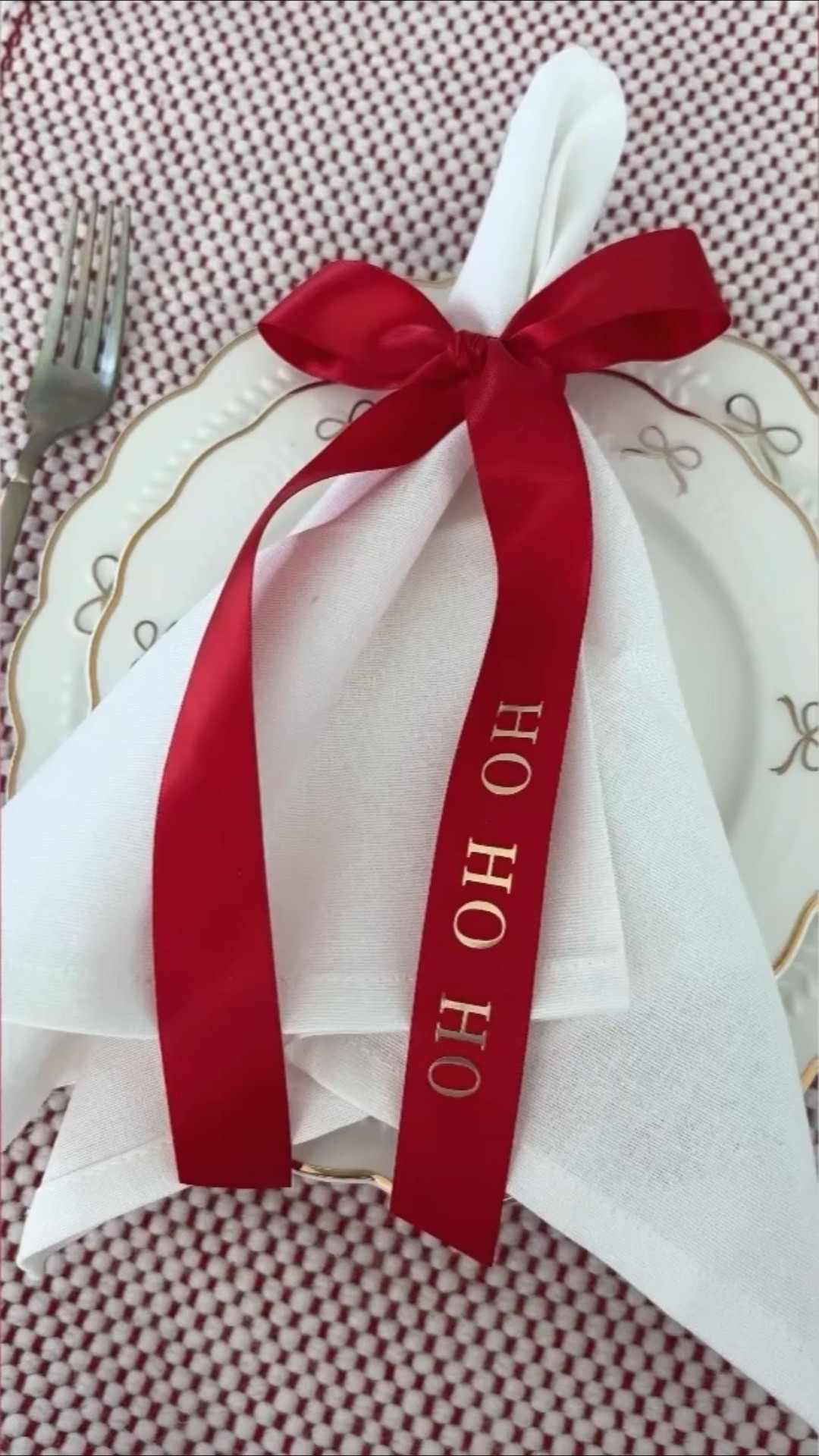 Diy ribbon napkin rings 

#LTKHoliday #LTKHome #LTKSeasonal