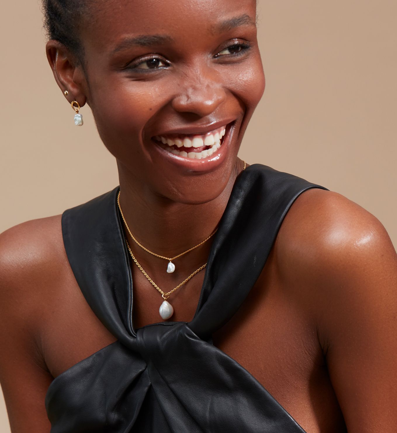 Nura Keshi Pearl Drop Earrings | Monica Vinader | Monica Vinader (Global)