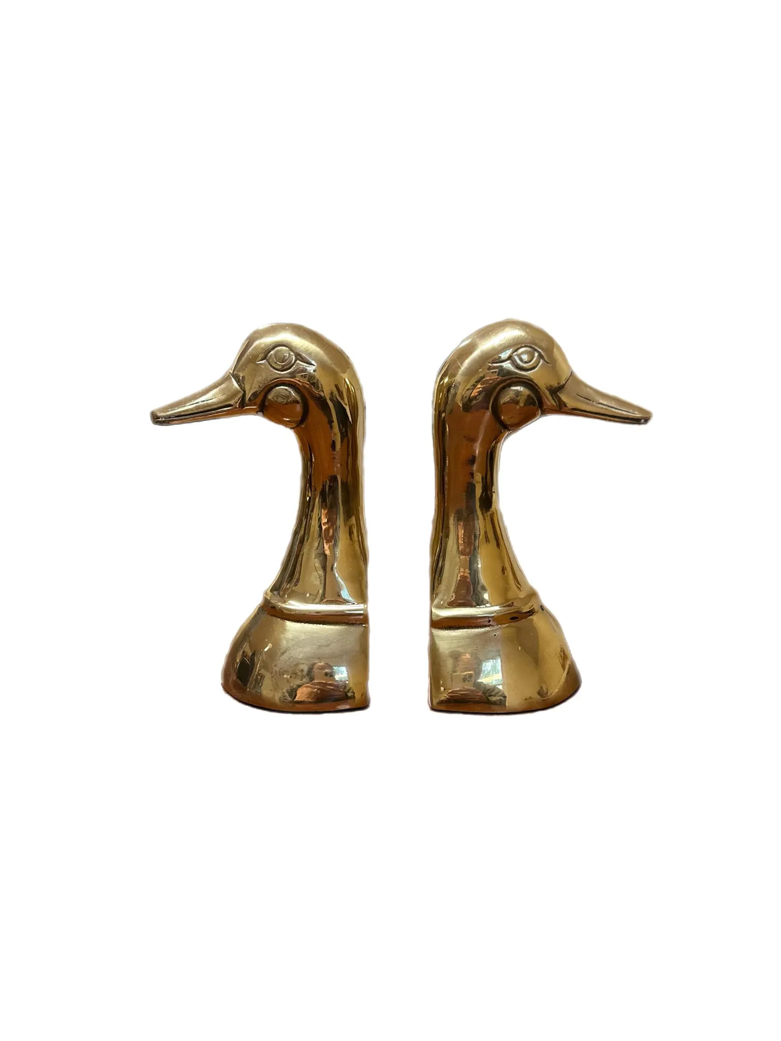 Vintage Solid Brass Duck Bookends – Mid Century Modern Pair | Etsy (Global)