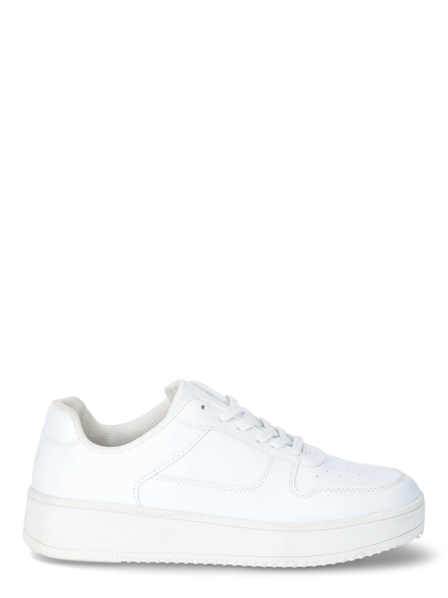 No Boundaries Women's Platform Casual Lace Up Sneakers, Wide Width Available | Walmart (US)