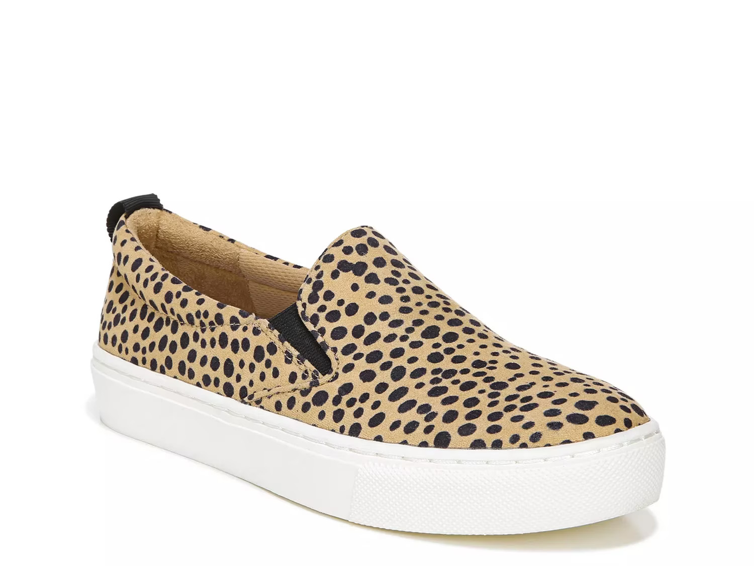 Dr. Scholl's No Bad Days Platform Slip-On Sneaker - Women's - Light Brown/Black Leopard Print Fabric | DSW