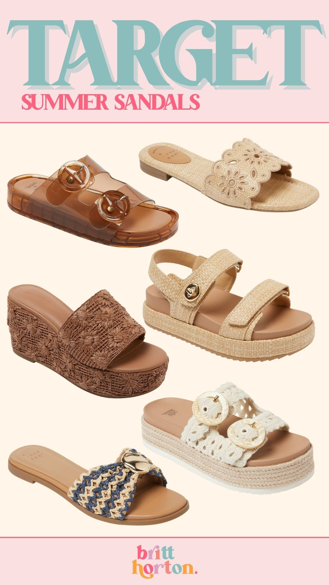 Summer Sandals from Target!!

new arrivals, summer fashion, casual outfit, sandals, target fashion, britt horton 

 #LTKootd #LTKmomlife #LTKSeasonal