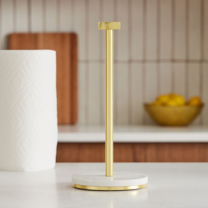 Madison Marble Paper Towel Holder | West Elm (US)