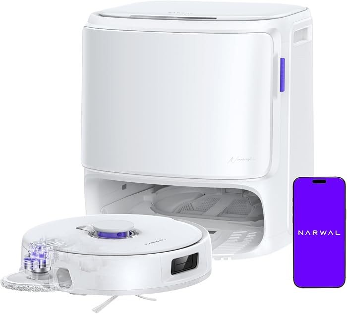 NARWAL Freo Z10 Turbo Robot Vacuum and Mop Combo, 25000Pa Suction, Edge-to-Edge Cleaning, Tangle-... | Amazon (US)
