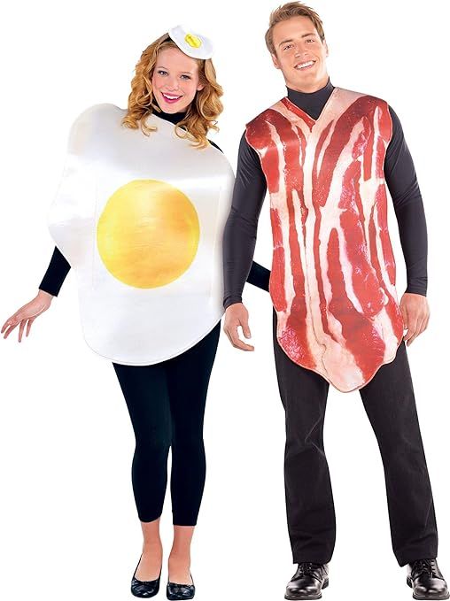 AMSCAN Bacon and Egg Halloween Costume for Adults, Standard, with Included Accessories | Amazon (US)