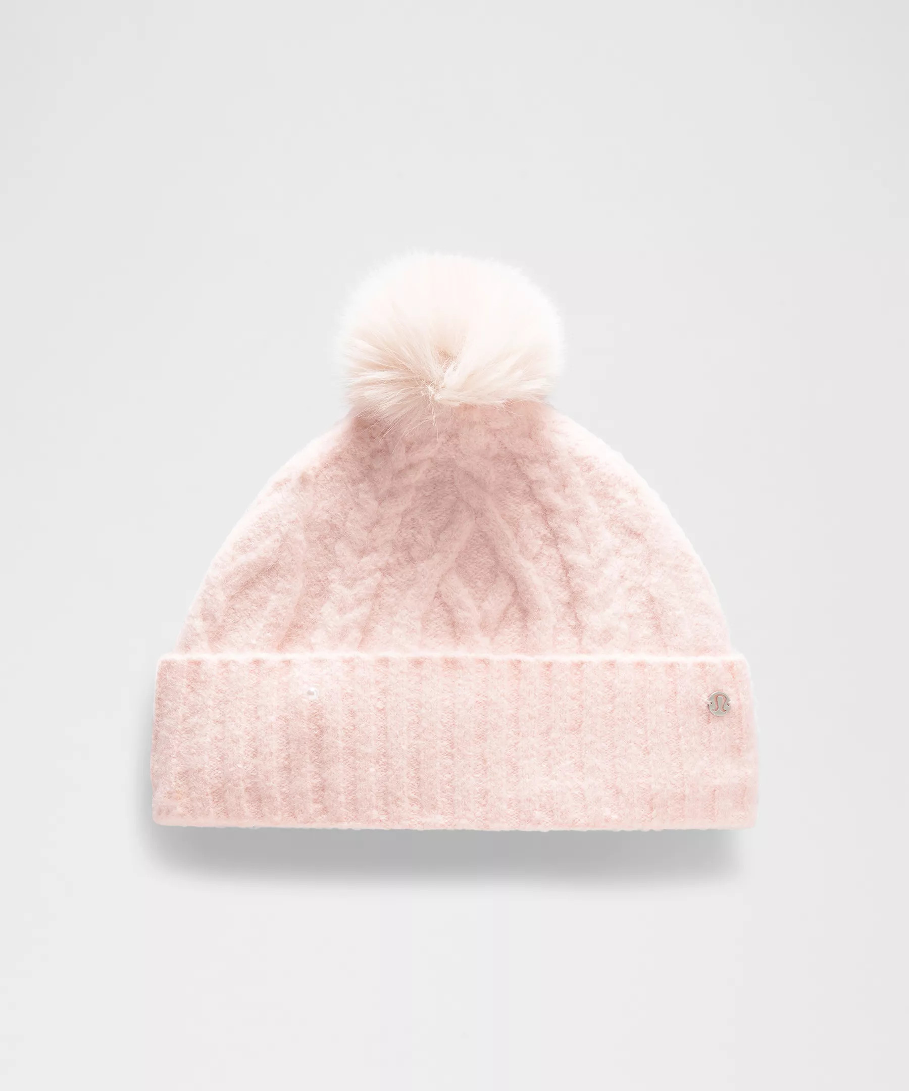 Alpaca Wool-Blend Cable-Knit Fleece-Lined Pom Beanie | Lululemon (US)