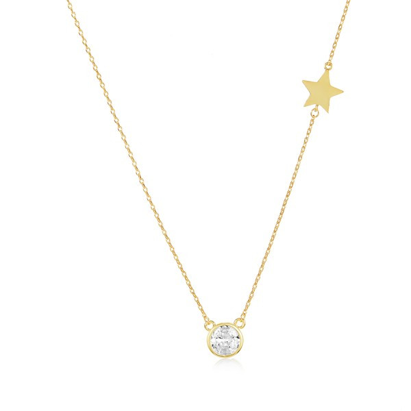 Cade Pave Star Necklace | Melinda Maria