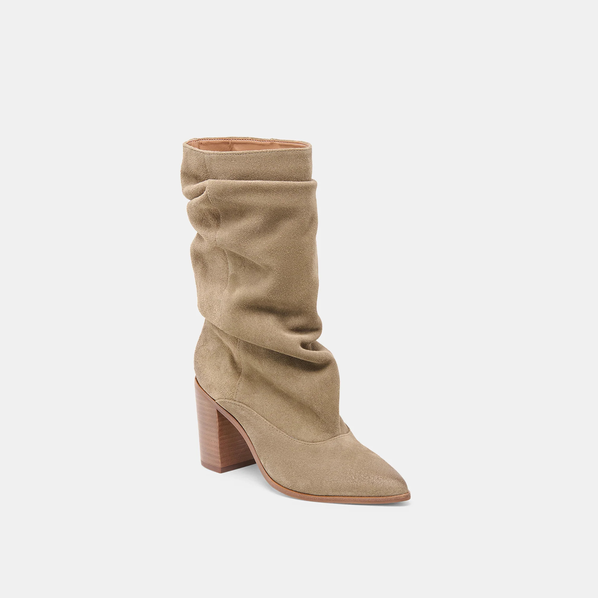 Talina Boots Olive Suede | DolceVita.com
