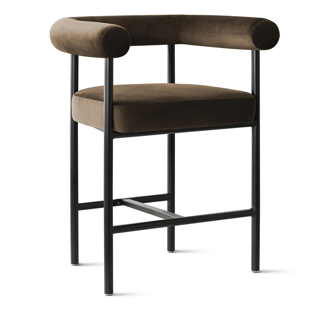 24" Upholstered Velvet Counter Stool | Wayfair North America