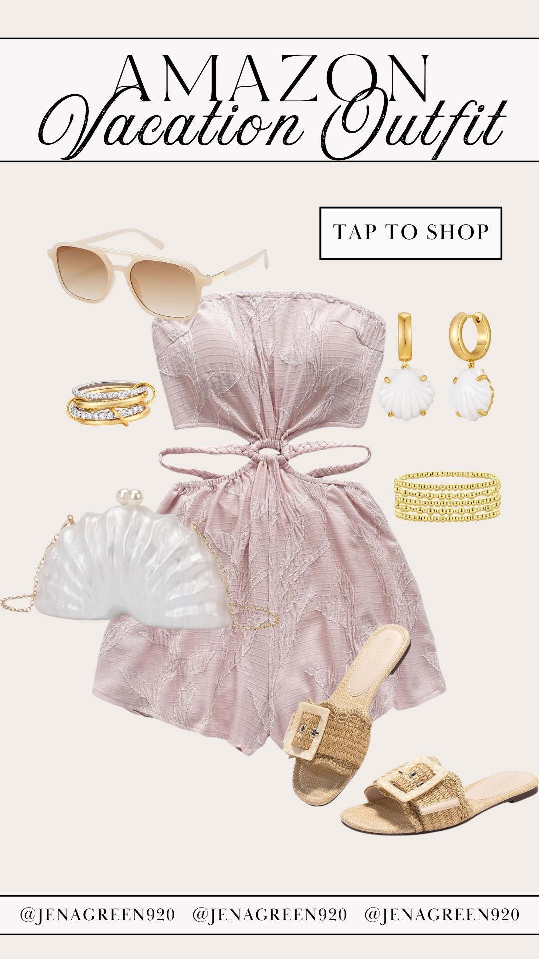 Amazon Beach Vacation Outfit | Amazon Fashion | Strapless Romper | Shell Bag | Vacation Style

#LTKFindsUnder50 #LTKFindsUnder100

#LTKTravel
