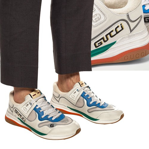 GUCCI SNEAKERS MENS ULTRAPACE LEATHER SHOES w SIGNATURE LOGO $790 sz 9G 9.5 US  | eBay | eBay US