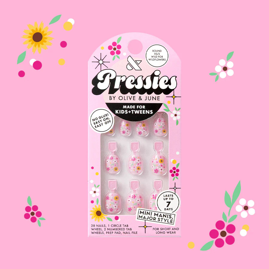 Wild for Wildflowers - Pressies | Extra Short Short | Round | Olive & June