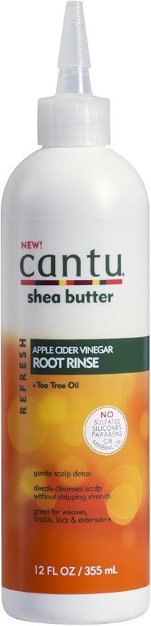 Cantu Refresh Root Rinse with Apple Cider Vinegar and Tea Tree Oil, 12 Fluid Ounce | Amazon (US)