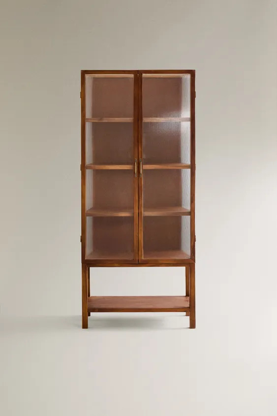 ACACIA WOOD SIDEBOARD WITH GLASS DOORS | Zara US