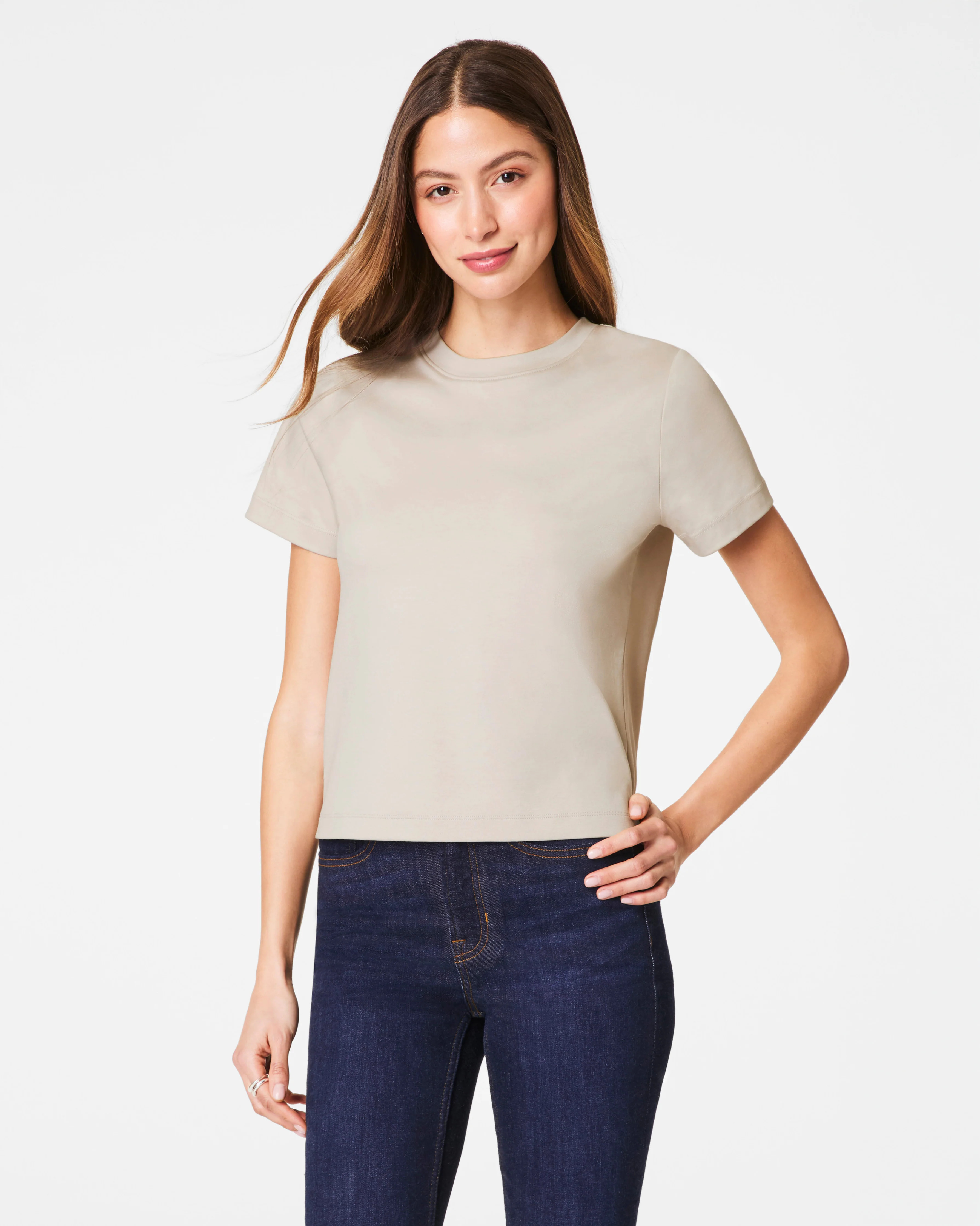 SPANX® Cotton Crewneck Tee | Spanx