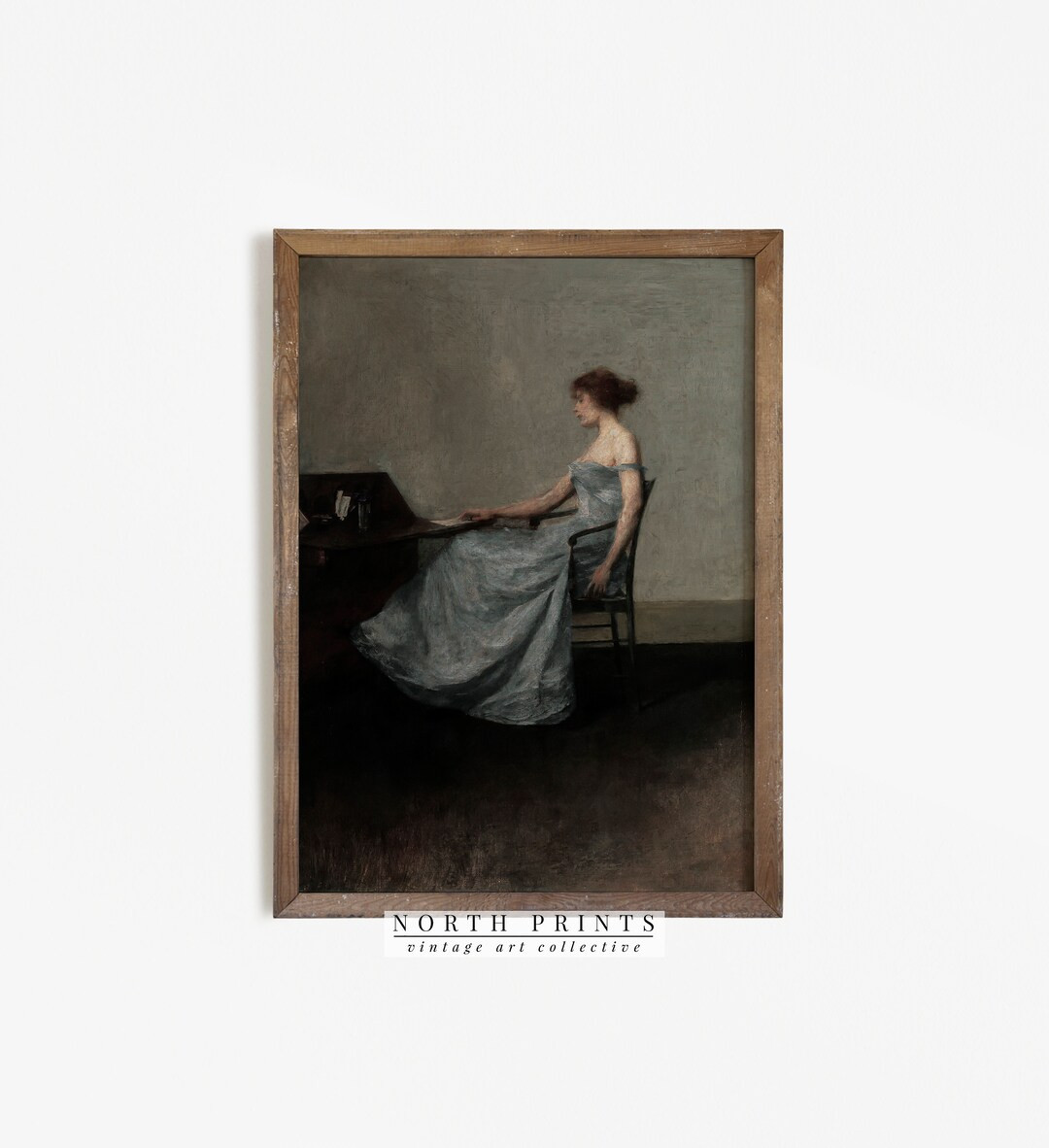 French Portrait Painting | Vintage Moody Woman Portrait Digital PRINTABLE | 721 | Etsy (US)