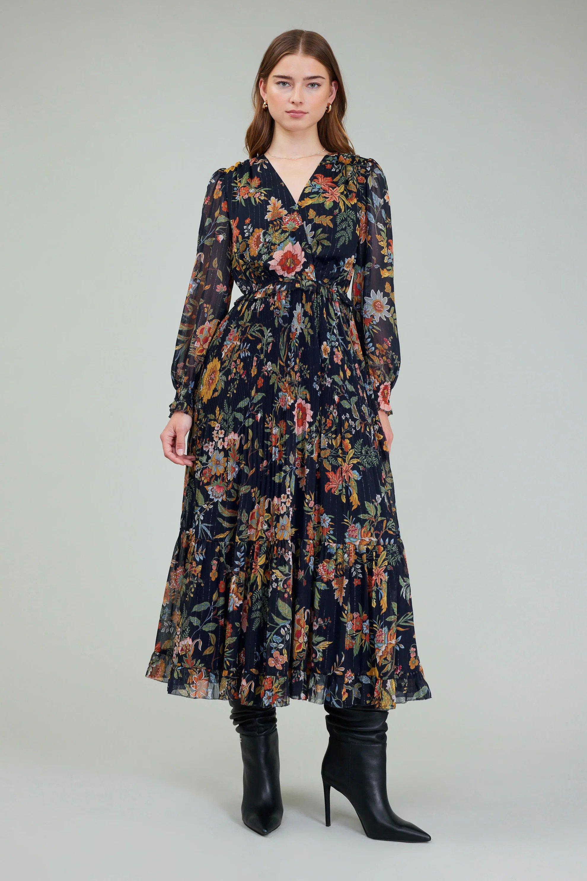 Glimmer Botanical Maxi Dress | Current Air