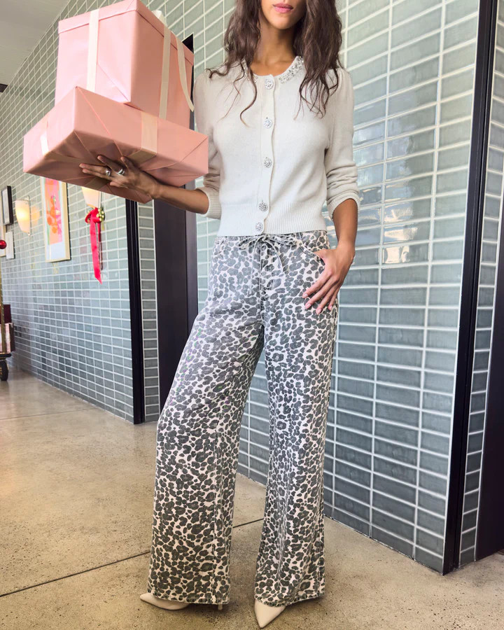 Lounge Denim Leopard Pant | Splendid | Splendid