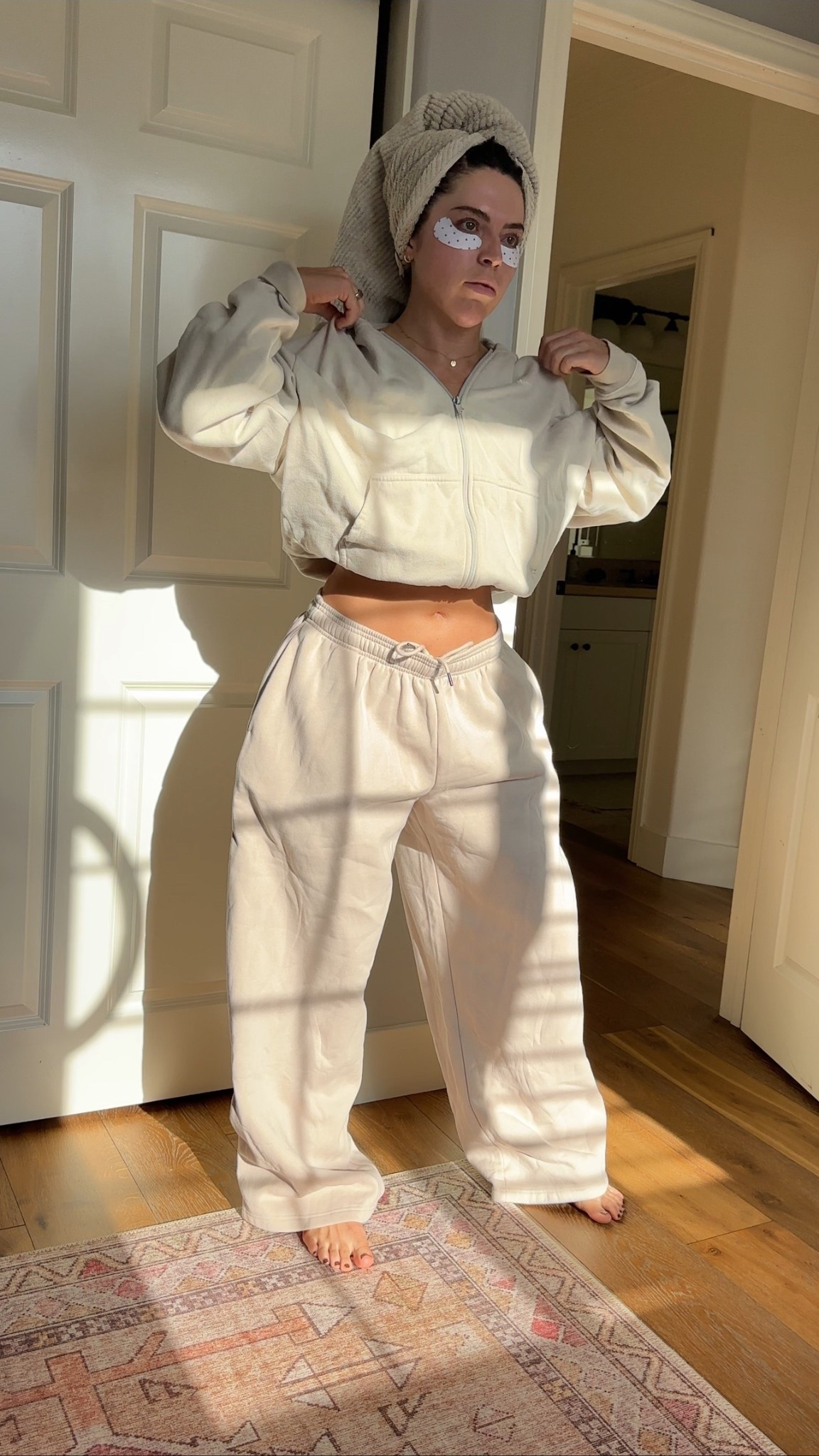 Cozy skincare outfit 🤍 

#LTKSeasonal #LTKootd #LTKBeauty