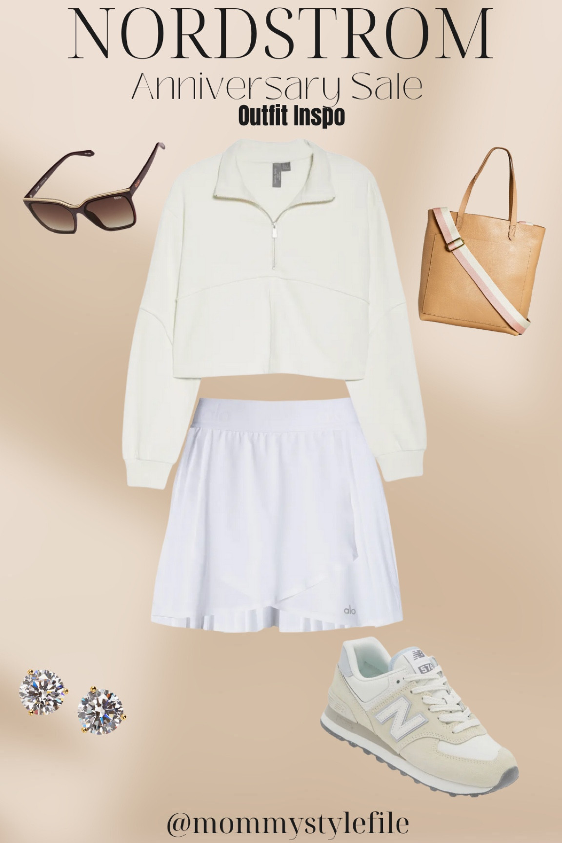 Here’s a sporty, athleisure outfit featuring a fave skirt by Alo! New Balance Sneakers are a must for fall! All items are part of the Nordstrom Anniversary Sale!

#LTKFind #LTKSeasonal #LTKxNSale