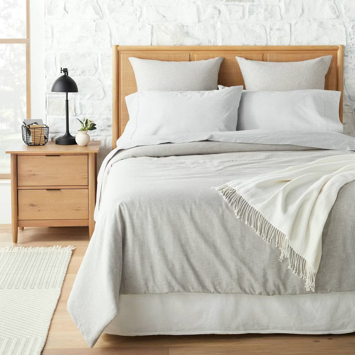 2 Drawer Modern Wood Nightstand - Hearth & Hand™ with Magnolia | Target