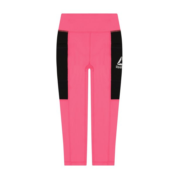 Reebok Girls Swift Colorblock Capri Leggings, Sizes 4-18 - Walmart.com | Walmart (US)