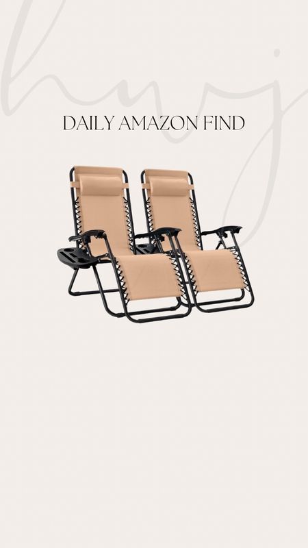 Amazon Daily Deal
Set of Two Adjustable Steel Mesh Zero Gravity Lounge Chairs
31% Off! 

#LTKsalealert #LTKGiftGuide #LTKSeasonal