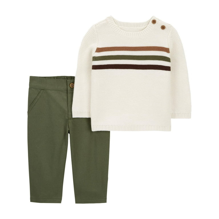 Carter's Child of Mine Baby Boy Outfit Set, 2-Piece Set, Sizes 0/3-24 Months | Walmart (US)