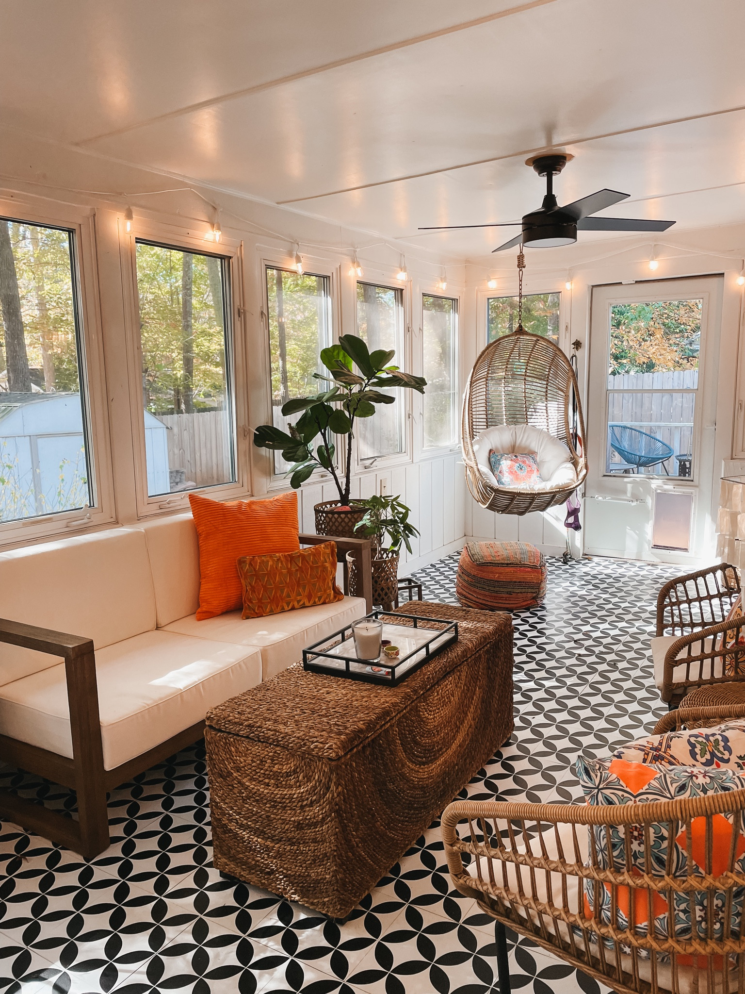 A bright, boho sunroom! This project turned out so cheerful and happy 🤗

#LTKSeasonal #LTKhome