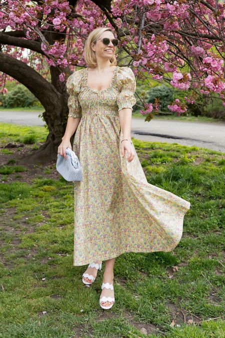 Floral smocked dress. Spring outfit. 
.
.
.
.. 

#LTKTravel #LTKFestival #LTKStyleTip