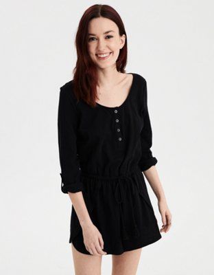 AE Henley Romper | American Eagle Outfitters (US & CA)