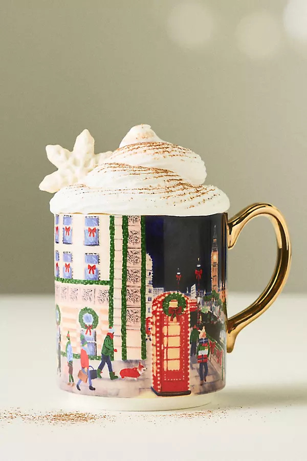 Holiday in the City Stoneware Mug | Anthropologie (UK)