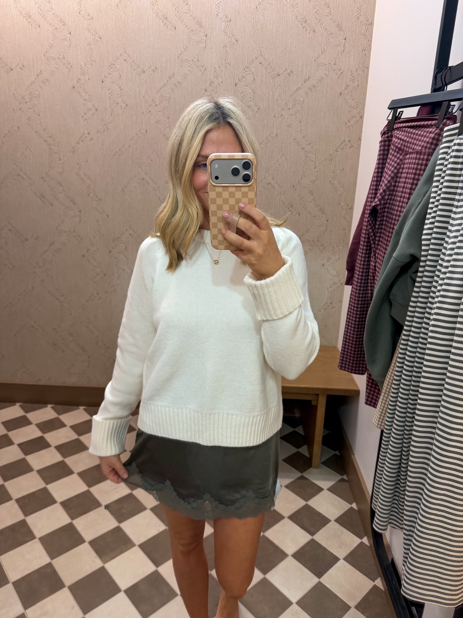 Silk skirts and sweaters for pre fall looks! Size M and size S (skirt) use code SUITEAF for an additional 15% off

#LTKSaleAlert