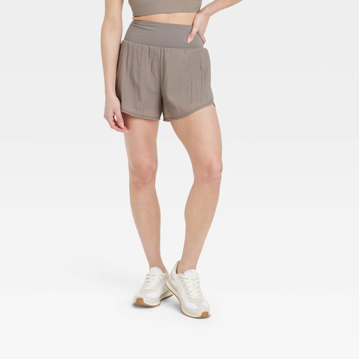Women's Woven High-Rise 2-in-1 Run Shorts 3" - All In Motion™ | Target